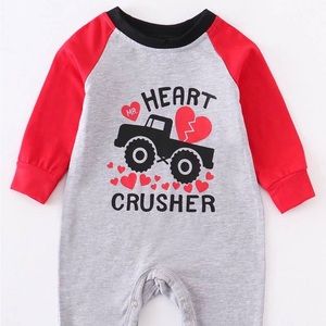 NWT Mr. Heart crusher romper